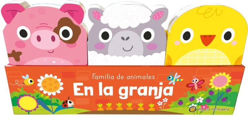 Familia de animales. Granja: pato, cordero y cerdo